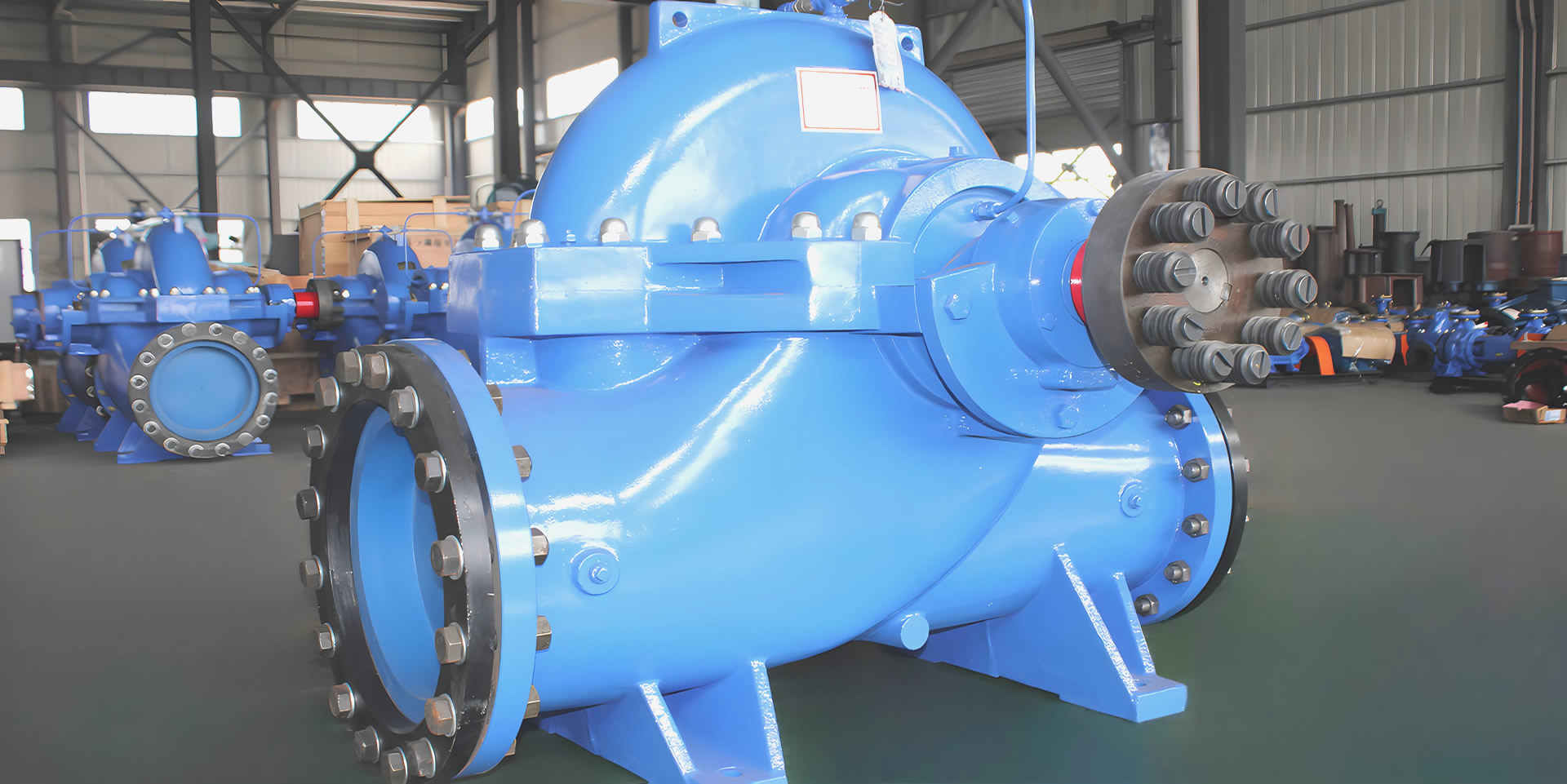 蜗壳式单级双吸中开泵